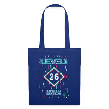 Geburtstag Level 26 Gaming Limited Edition Gamer - Stoffbeutel - Royalblau - Vorne