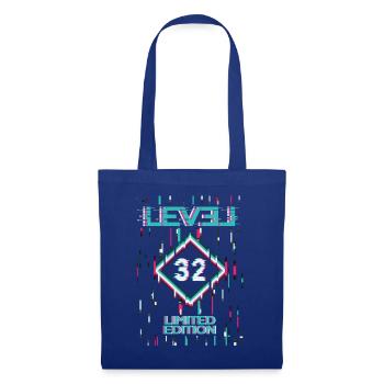Geburtstag Level 32 Gaming Limited Edition Gamer - Stoffbeutel - Royalblau - Vorne
