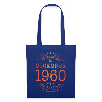 Anniversaire Décembre 1960 Edition Limitée Millésime - Sac en tissu - bleu royal - Devant