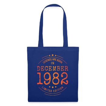 Anniversaire Décembre 1982 Edition Limitée Millésime - Sac en tissu - bleu royal - Devant