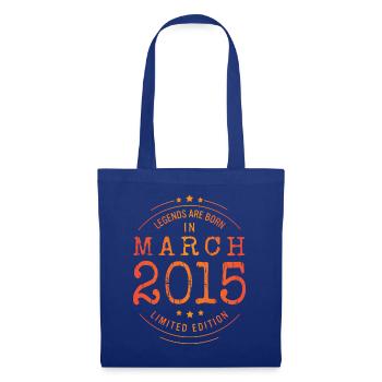 Anniversaire Mars 2015 Edition Limitée Millésime - Sac en tissu - bleu royal - Devant