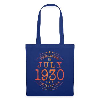 Anniversaire Juillet 1930 Edition Limitée Millésime - Sac en tissu - bleu royal - Devant