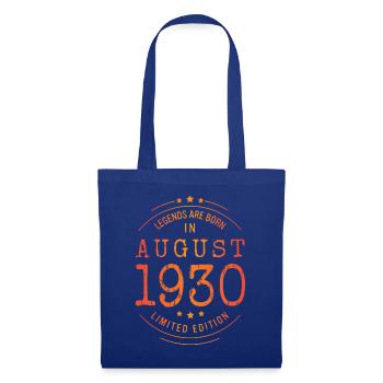 Anniversaire août 1930 Edition Limitée Millésime - Sac en tissu - bleu royal - Devant