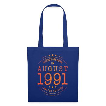 Anniversaire Août 1991 Edition Limitée Millésime - Sac en tissu - bleu royal - Devant