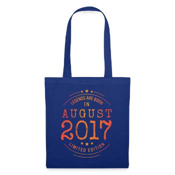 Birthday August 2017 Limited Edition Vintage - Tote Bag - royal blue - Front