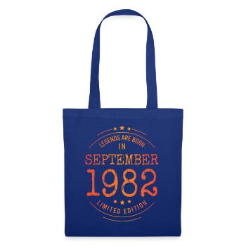 Anniversaire Septembre 1982 Edition Limitée Millésime - Sac en tissu - bleu royal - Devant