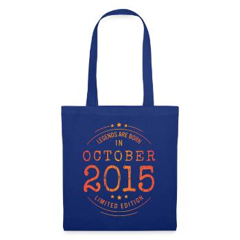 Anniversaire Octobre 2015 Edition Limitée Millésime - Sac en tissu - bleu royal - Devant