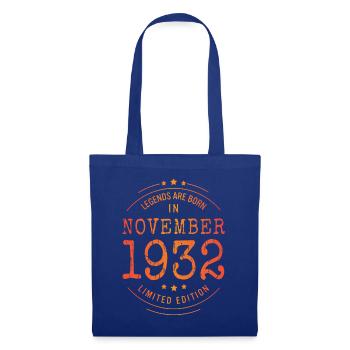Anniversaire Novembre 1932 Edition Limitée Millésime - Sac en tissu - bleu royal - Devant