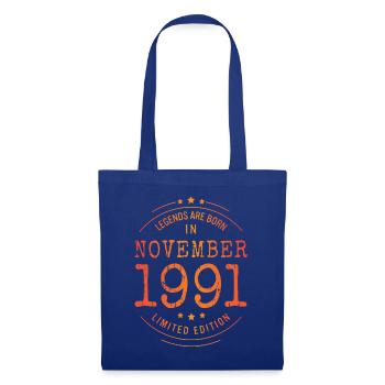 Anniversaire Novembre 1991 Edition Limitée Millésime - Sac en tissu - bleu royal - Devant
