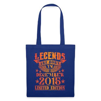 Anniversaire Décembre 2015 Edition Limitée Millésime - Sac en tissu - bleu royal - Devant