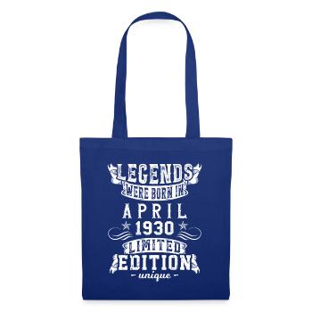 Anniversaire avril 1930 Edition Limitée Millésime - Sac en tissu - bleu royal - Devant