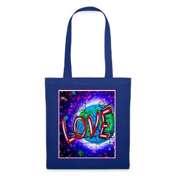 Jesus Love - on earth for love - Tote Bag - royal blue - Front