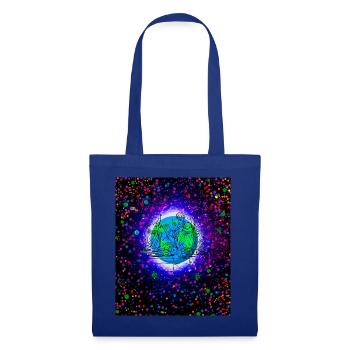 Jesus Christ at the end of the Savior of the Earth - Tote Bag - royal blue - Front