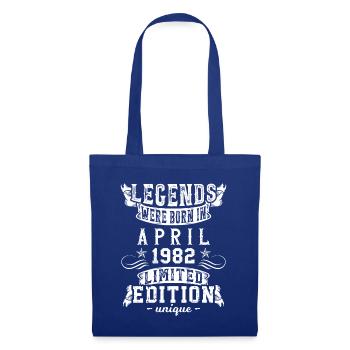 Anniversaire Avril 1982 Edition Limitée Millésime - Sac en tissu - bleu royal - Devant