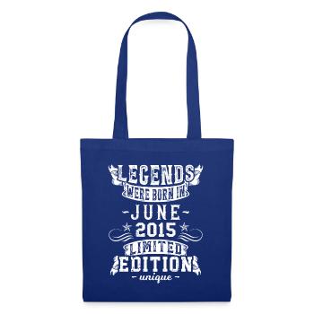Anniversaire Juin 2015 année Edition Limitée Vintage - Sac en tissu - bleu royal - Devant