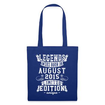 Anniversaire Août 2015 Année Edition Limitée Rétro - Sac en tissu - bleu royal - Devant