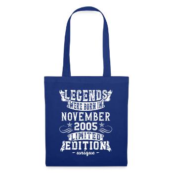 Birthday November 2005 year Limited Edition - Tote Bag - royal blue - Front
