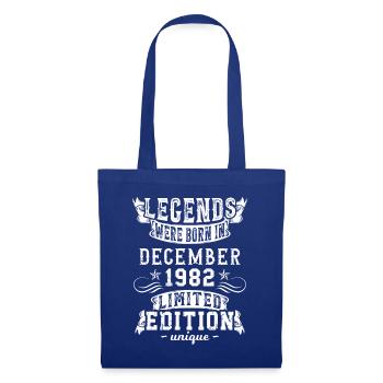Anniversaire Décembre 1982 année Edition Limitée - Sac en tissu - bleu royal - Devant