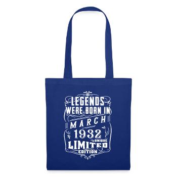 Anniversaire Mars 1932 Année Edition Limitée - Sac en tissu - bleu royal - Devant