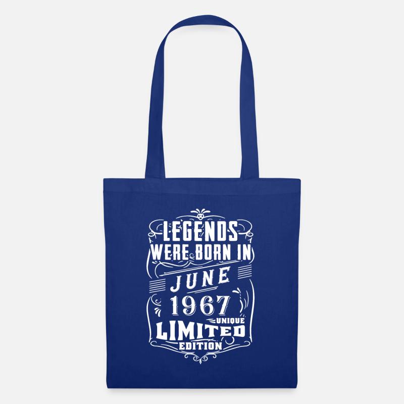 Geburtstag Juni 1967 Jahr Limited Edition - Stoffbeutel - Royalblau
