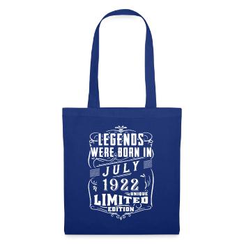 Birthday July 1922 Year Limited Edition - Tote Bag - royal blue - Front