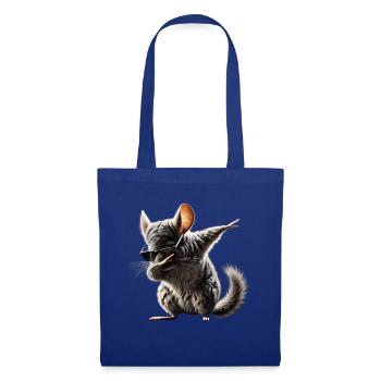 Dabbing Chinchilla Tier Tierliebhaber Cool Dab - Stoffbeutel - Royalblau - Vorne