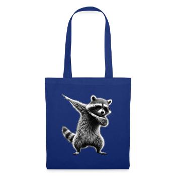 Lustiger Dabbing Waschbär Bauer Tierliebhaber Dab - Stoffbeutel - Royalblau - Vorne