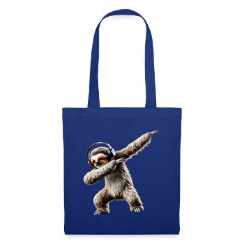 Lustiges Dabbing Faultier Dance Tierliebhaber Dab - Stoffbeutel - Royalblau - Vorne