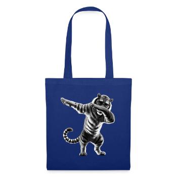 Funny Dabbing Tiger Wildlife Animal Lover - Tote Bag - royal blue - Front