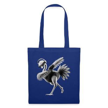 Lustiges Dabbing Straus Vogel Tierliebhaber Strauß - Stoffbeutel - Royalblau - Vorne
