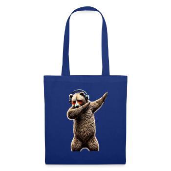Drôle Dabbing Ours Amoureux des animaux Zoo Ours Animal - Sac en tissu - bleu royal - Devant