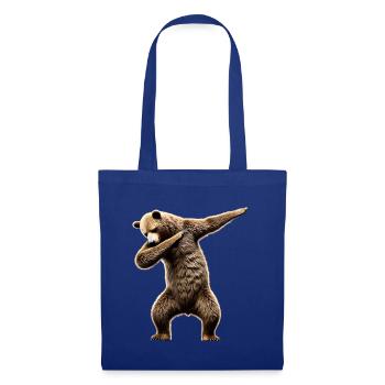 Drôle Dabbing Ours Amoureux des animaux Zoo Ours Animal - Sac en tissu - bleu royal - Devant