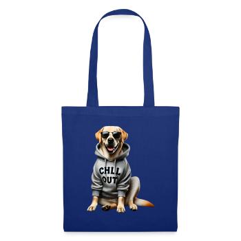 Funny Labrador Animal Lover Dogs Chilling Lazy - Tote Bag - royal blue - Front