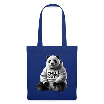 Funny Panda Bear Chill Out Animal Lover Chill - Tote Bag - royal blue - Front