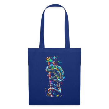 Chameleon Motif Animal Animal Lover Reptile Lizard - Tote Bag - royal blue - Front