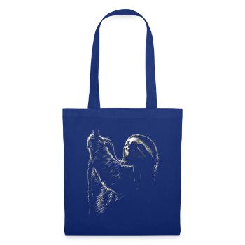 Drôle paresseux Art Animal paresseux animaux animaux sauvages - Sac en tissu - bleu royal - Devant