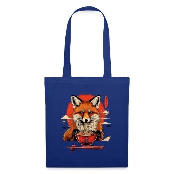 Lustiges Fuchs Fox Kunst Tier Natur Wildtier Tiere - Stoffbeutel - Royalblau - Vorne