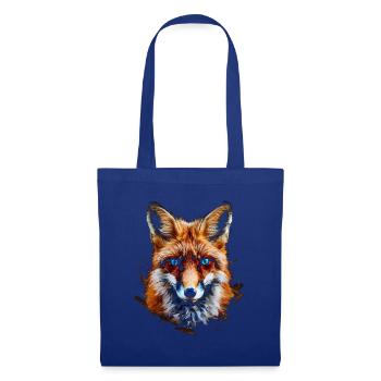 Lustiges Fuchs Fox Kunst Tier Natur Wildtier Tiere - Stoffbeutel - Royalblau - Vorne