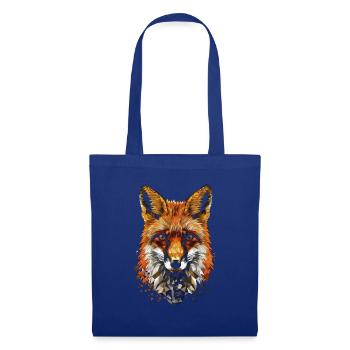 Drôle Renard Renard Art Animal Nature Animaux Animaux Sauvages - Sac en tissu - bleu royal - Devant
