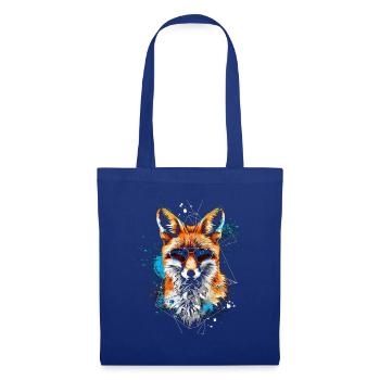 Drôle Renard Renard Art Animal Nature Animaux Animaux Sauvages - Sac en tissu - bleu royal - Devant