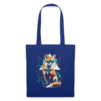 Lustiges Fuchs Fox Kunst Tier Natur Wildtier Tiere - Stoffbeutel - Royalblau - Vorne
