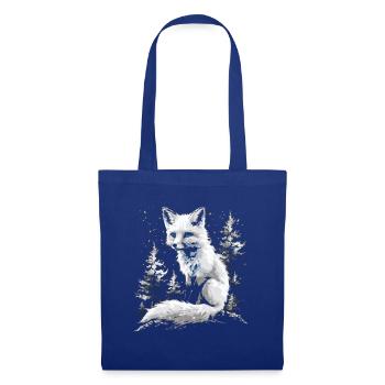 Drôle Renard Renard Art Animal Nature Animaux Animaux Sauvages - Sac en tissu - bleu royal - Devant