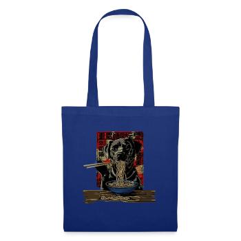 Motif Chien Manga Ramen Nouille Chien Anime Art - Sac en tissu - bleu royal - Devant