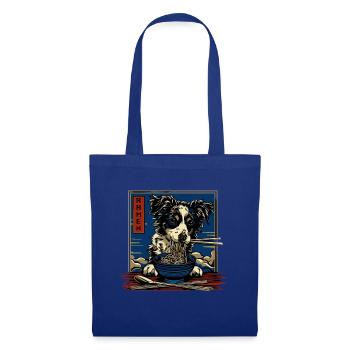 Motif Chien Manga Ramen Nouille Chien Anime Art - Sac en tissu - bleu royal - Devant