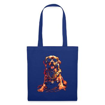 Funny Golden Retriever Dog Art Dog Owner - Tote Bag - royal blue - Front