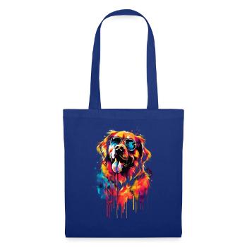 Lustige Golden Retriever Hund Kunst Hundebesitzer - Stoffbeutel - Royalblau - Vorne