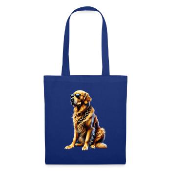 Lustige Golden Retriever Hund Kunst Hundebesitzer - Stoffbeutel - Royalblau - Vorne