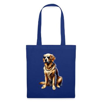 Lustige Golden Retriever Hund Kunst Hundebesitzer - Stoffbeutel - Royalblau - Vorne