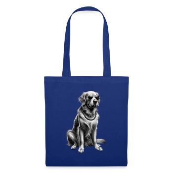 Lustige Golden Retriever Hund Kunst Hundebesitzer - Stoffbeutel - Royalblau - Vorne