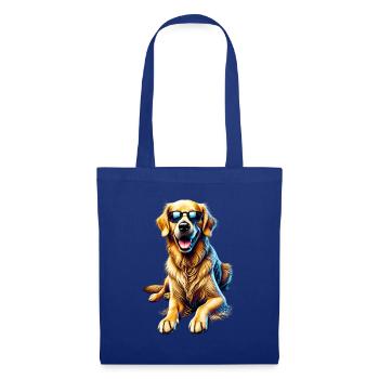 Lustige Golden Retriever Hund Kunst Hundebesitzer - Stoffbeutel - Royalblau - Vorne